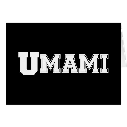 CARTE DE COLLÈGE UMAMI (Devant horizontal)