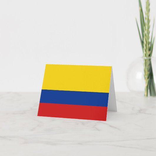 Carte de Colombie avec drapeau (Devant)