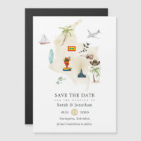 Carte de Colombie Destination de mariage à Cartage
