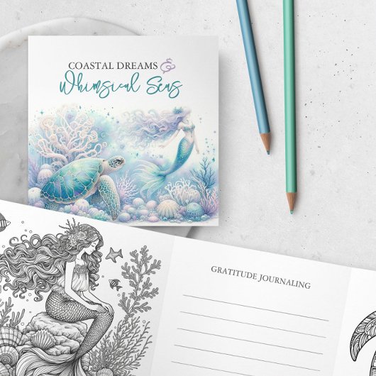 Carte de coloration Mystical Ocean Get Well