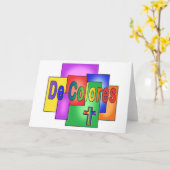 Carte De Colores Vitrail arc-en-ciel (Fleur jaune)