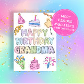 Carte de coloriage d'anniversaire à compléter