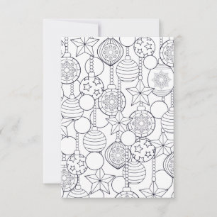 Carte de coloriage Festive Christmas kids