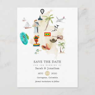 Carte de Columbia Cartagena Destination Wedding