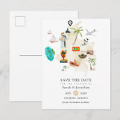 Carte de Columbia Cartagena Destination Wedding (Devant / Derrière)