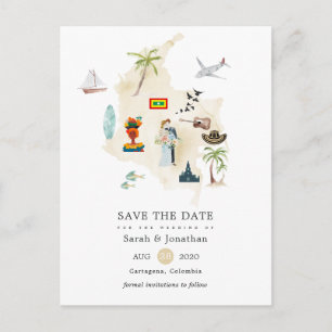 Carte de Columbia Cartagena Destination Wedding
