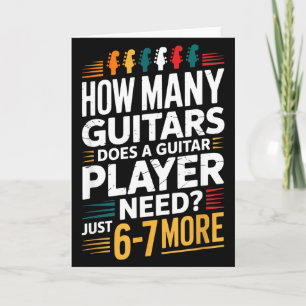 Carte De combien de guitares un guitariste a-t-il besoin