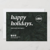 Carte de commande de Merci de vacances Noël (Devant)