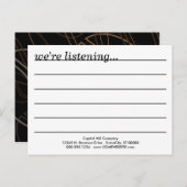 carte de commentaire blur de café (Devant / Derrière)