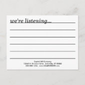 carte de commentaire blur de café (Devant)