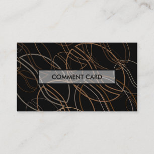 carte de commentaire blur de café