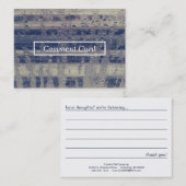 carte de commentaire de la fenêtre d'hiver (Devant / Derrière)