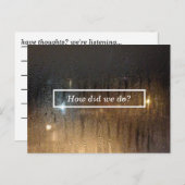 carte de commentaire de pluie automne (Devant / Derrière)