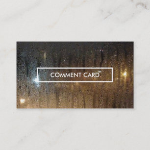 carte de commentaire de pluie automne