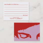 carte de commentaire de style d'émo (Devant / Derrière)