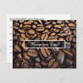 carte de commentaire grains de café (Devant / Derrière)