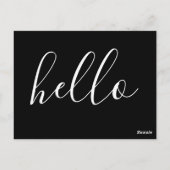 Carte de commentaire HELLO (Dos)