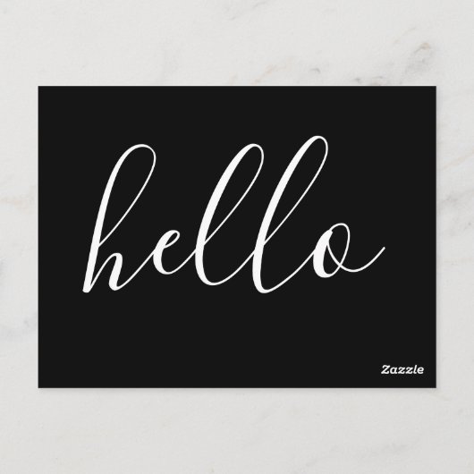 Carte de commentaire HELLO (Dos)