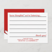 carte de commentaire style emo (Devant / Derrière)