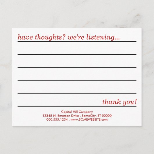 carte de commentaire style emo (Devant)