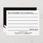 carte de commentaire style emo (Devant / Derrière)