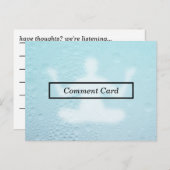 carte de commentaire yoga blur (Devant / Derrière)