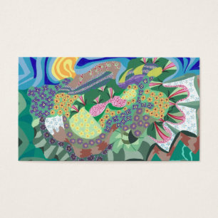 Carte de commerce Abstraite Flower Garden Artist