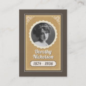 Carte de commerce Ancestor personnalisée, carte de (Devant)