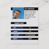 Carte de commerce Blue Ice Hockey (Dos)