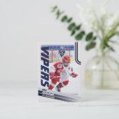 Carte de commerce Blue Ice Hockey (Debout devant)