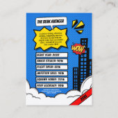 Carte de commerce comique pour animaux amusant per (Dos)