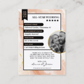 Carte de commerce Couple personnalisée, Merci Mari (Dos)