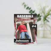 Carte de commerce de baseball photo Sports (Debout devant)
