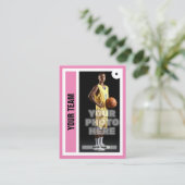 Carte de commerce de basket-ball personnalisée - R (Debout devant)