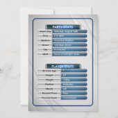 Carte de commerce de football Anniversaire Invitat (Dos)