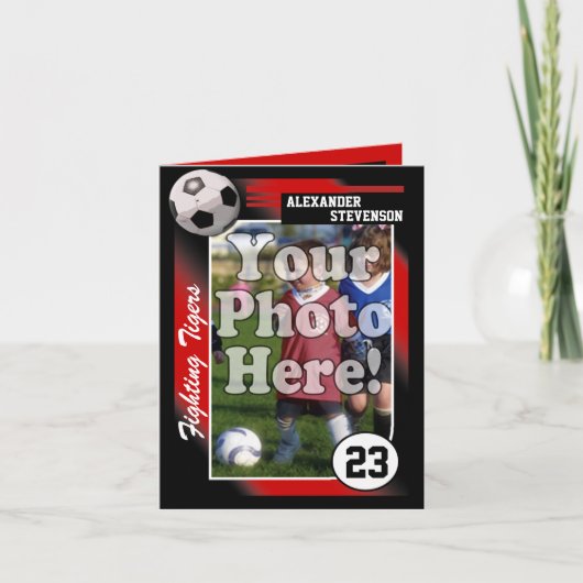 Carte de commerce de football, Couleur et Taille p (Devant)