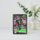 Carte de commerce de football vert et noir avec st (Debout devant)