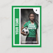 Carte de commerce de football (verte) - Ajouter vo (Devant)