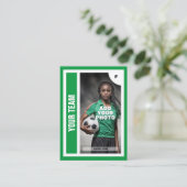 Carte de commerce de football (verte) - Ajouter vo (Debout devant)