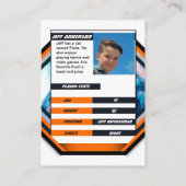 Carte de commerce de hockey sur glace en Cool Oran (Dos)