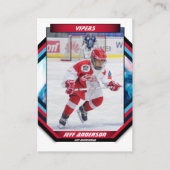 Carte de commerce de hockey sur glace en Cool Roug (Devant)