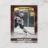 Carte de commerce de hockey sur glace personnalisé (Devant)