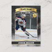 Carte de commerce de hockey sur glace personnalisé (Devant)