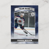Carte de commerce de hockey sur glace sur mesure B (Devant)