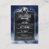 Carte de commerce de hockey sur glace sur mesure B (Dos)