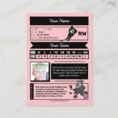 Carte de commerce de hockey Swash - Statistiques p (Dos)