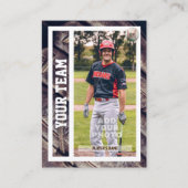 Carte de commerce du joueur de baseball Souvenir (Devant)