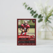 Carte de commerce du joueur de football américain  (Debout devant)