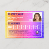 Carte de commerce du joueur de hockey Souvenir | C (Dos)