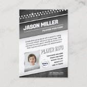 Carte de commerce personnalisée, Modèle Sport arge (Dos)